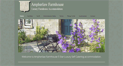 Desktop Screenshot of ampherlawfarmhouse.co.uk