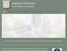 Tablet Screenshot of ampherlawfarmhouse.co.uk